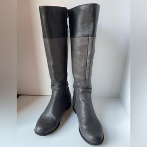 Beautiful dark gray and black riding boot. Women's size 9.